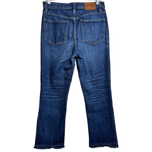 J. Crew Billie Demi Boot Crop Jeans High Rise Boot Leg Short Unsewn Raw Hem 28 - Picture 2 of 16